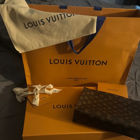 Louis Vuitton Brown Monogram Cosmetic Bag - Picture 1 of 5